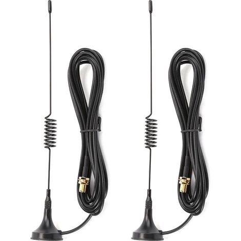 2 pièces Antenne Magnétique Voiture Amplificateur Signal pour Talkie-Walkie BaoFeng UV-5R 8W (1/5)