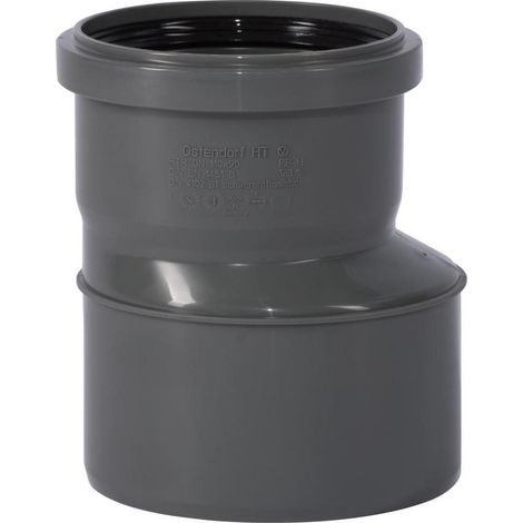 Ostendorf 175700 HTSafe Reduzierung DN110/90 lang Reduzierstück Reduktion grau (1/5)