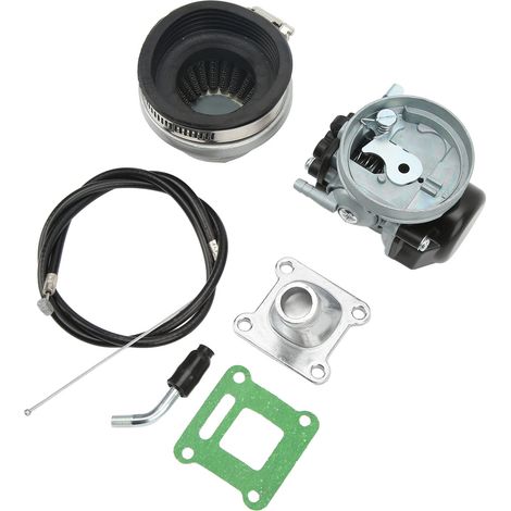 Kit Carburateur Haute Performance avec Câble de Gaz et Filtre à Air pour Moteur Vélo 2 Temps 49cc à 80cc (1/5)