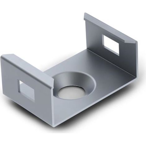 Support De Montage Pour Profilé Pour Ruban Led Slimline 7 Mm - Acier à Ressort - Argent (1/3)