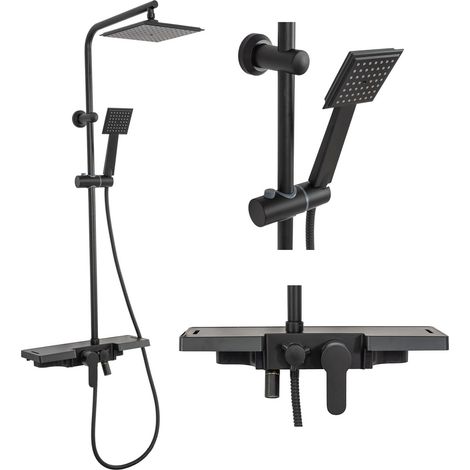 Shower Set REA Bravo Black (1/6)