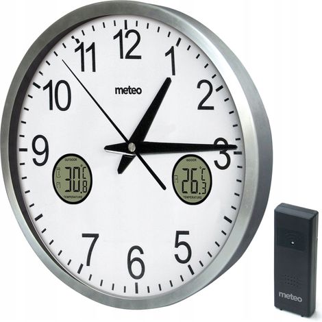 METEO ZP31 Wanduhr mit Thermometer