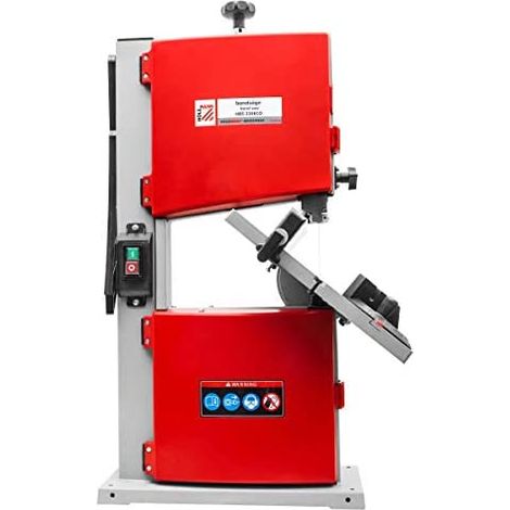 Holzmann – Scie à ruban 350W – Hauteur de coupe 90 mm – Largeur de coupe 230 mm – Vitesse de ruban 12.7 m/s – Table inclinable 0°/-45° (1/4)