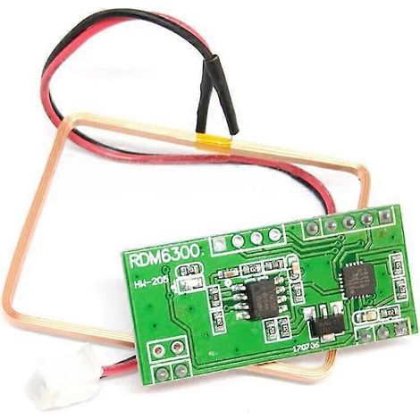 Module lecteur de carte RFID EM4100 125 kHz RDM6300 (RDM630), adapté aux kits de système de contrôle d'accès Arduino. (1/4)