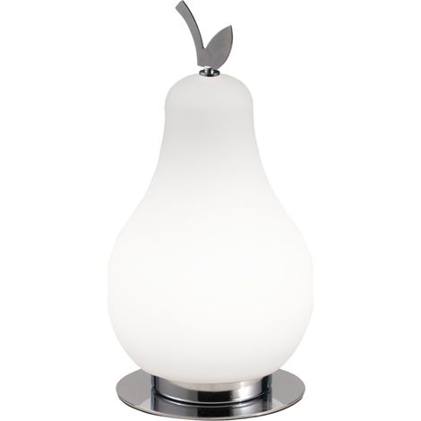 Lampe De Table Led Intégrée Wilma 8W, Blanc/Chrome 3000K, Variateur Tactile, Ip20, 230V, Design Métal Et Verre - Wilma (1/3)