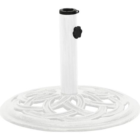 Socle de parasol Blanc 44x44x31 Fonte (1/5)