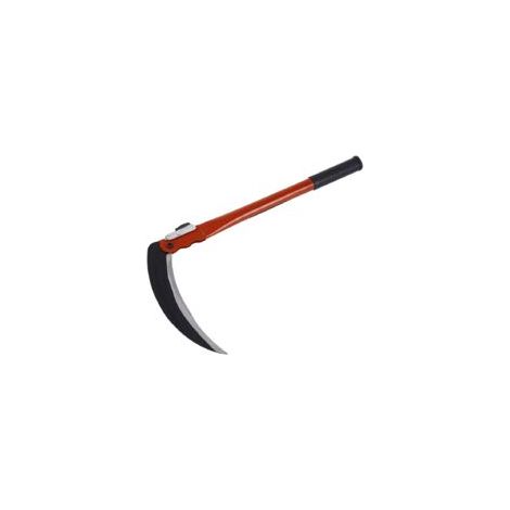 Faucille 45 cm en acier au manganèse – Poignée antidérapante en PVC – Pour coupe précise de buissons et entretien de jardin (1/4)
