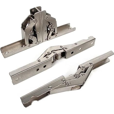 2 paquets de support d'angle de 90 degr¨s support de support d'affichage pliable support de porte pliante/charni¨¨re d'¨tag¨¨re support cach¨ cadre de table accessoires de meubles (4PCS) (1/5)