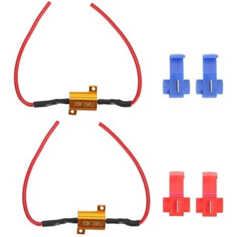 per resistenza lampeggiatore LED senza errori p21w per auto resistenza lampeggiatore LED per moto resistenza lampeggiatore LED decodificatore LED per auto, decodificatore LED per auto in 2 pezzi Anti 