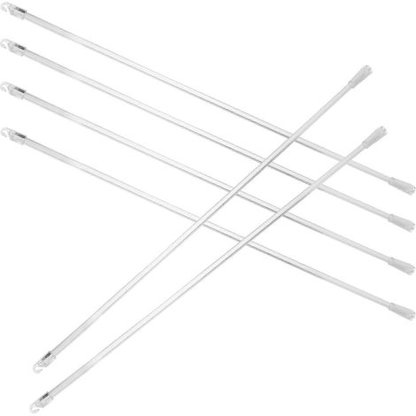 Lot de 6 baguettes de rechange pour stores verticaux et rideaux.