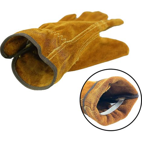 Filiyano-Gants de travail en cuir pour hommes, gants de jardinage, gants de gréeur (1/5)