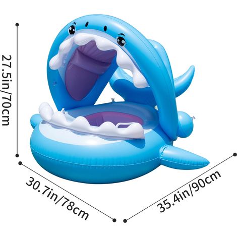 Bouée gonflable pour bébé avec pare-soleil, siège de piscine (1/5)