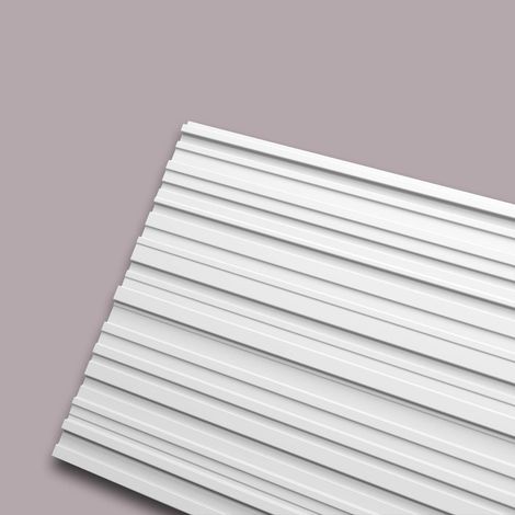 3D Wandpaneel NMC ALLEGRETTO ARSTYL Noel Marquet Wandvertäfelung Akustikpaneel Wandleiste Stuckleiste Zierleiste Modernes Design weiß 2 m