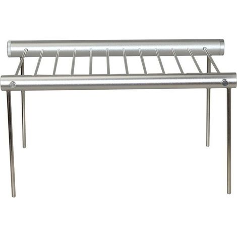 Grille de Barbecue Rétractable, Robuste et Durable en AcierInoxydable, Peut Griller/égoutter l'huile/Sécher les Légumes/Mettre du Pain (1/5)