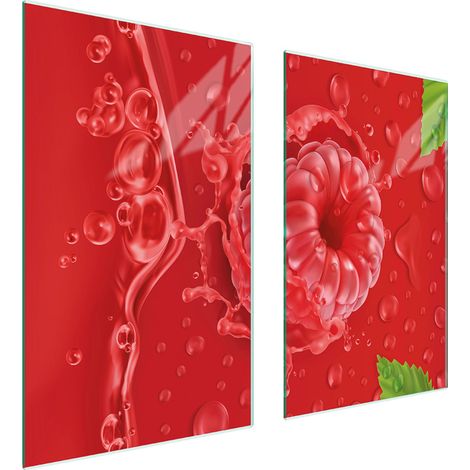 GLASSCHUTZPLATTE FÜR HERD 75x52 HIMBEERE (1/5)