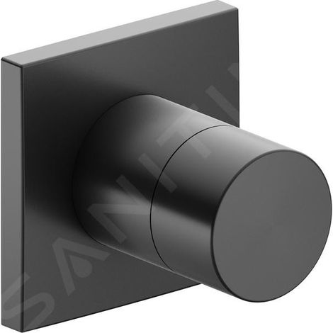Vanne de réglage IXMO UP pour 3 rosaces de fixation, carrée, noire (1/2)