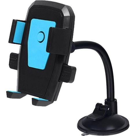 Supporto per telefono a ventosa, supporto per telefono regolabile con braccio lungo per auto, cruscotto, parabrezza, griglia (1/5)