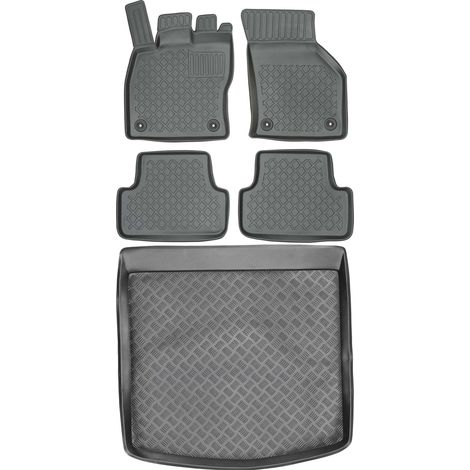 Set di tappetini per auto e tappetino per bagagliaio per Seat Leon III ST Kombi dal 2014 al 2020. (1/5)