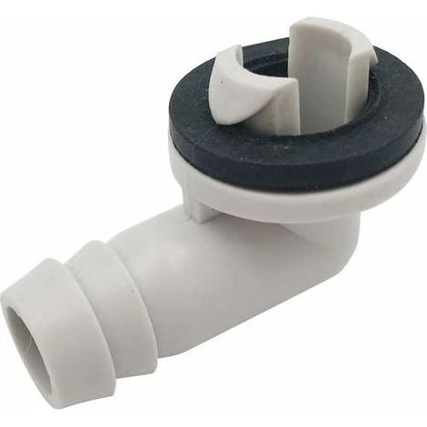 Raccord de coude pour de drainage de climatiseur – PVC résistant aux intempéries – 15 mm pour unités split et fenêtre (1/5)