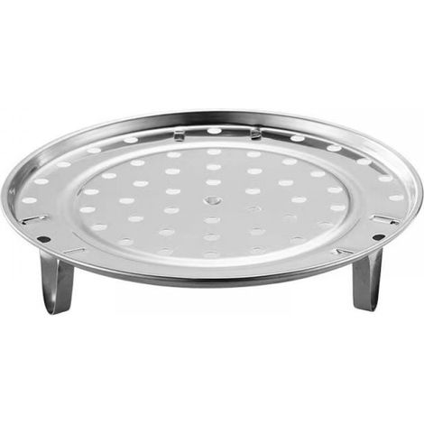 Panier vapeur en acier inoxydable avec pieds amovibles, circulation de vapeur efficace, outil de cuisine multifonctionnel, idéal pour la préparation de plats vapeur sains. (1/5)