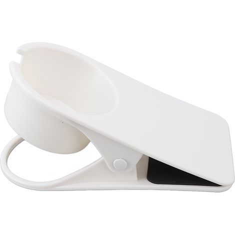 Porte-gobelet/bouteille/verre/bouteille en plastique blanc, idéal pour le bureau ou la maison. (1/5)