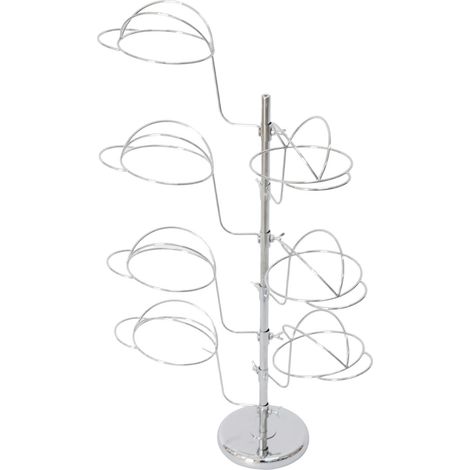 Porte-chapeaux métal 7 niveaux présentoir robuste design moderne pour boutique ou rangement domicile élégant et pratique (1/5)
