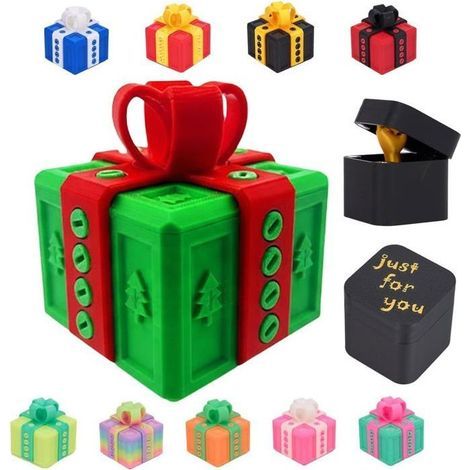 Überraschungsbox mit Mittelfinger-Motiv, 3D-gedruckte Geschenkbox, wirklich nervige, langweilige Geschenkbox, Überraschungsboxen zum Geburtstag (E) (1/5)