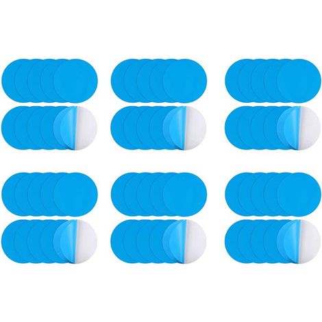 Selbstklebende Reparaturflicken für Schwimmbecken, 60er-Packung PVC-Schwimmbecken-Reparatursets, selbstklebende Unterwasser-Schwimmbeckenreparatur (1/4)