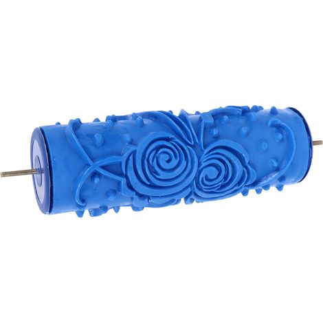 5-Zoll-Gummimuster-Farbroller, schöne Muster, wiederverwendbar, dekorative Kunst-Strukturroller, Wandmusterroller, Schablone ZZ0077, Blume (1/5)