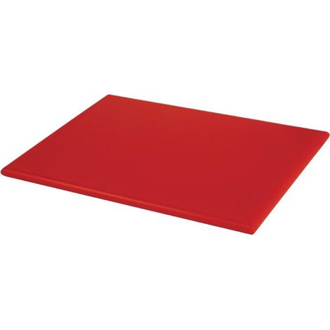 Planche à découper rouge 450 x 300 x 12 mm haute densité - Hygiplas (1/5)