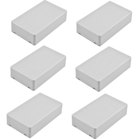 6 Pièces Boite de Jonction Electrique 98x58x24mm Boîtier de Projet Etanche Electrique Exterieur, Boite de Derivation Electrique, Boîte de Connexion de Câblage Plastique (1/5)