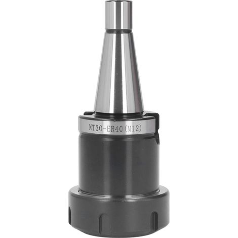 Mandrin porte-pince ER40 NT30, corps en 40Cr, tige filetée M12, porte-outil CNC pour fraisage, avec clé de serrage (1/5)