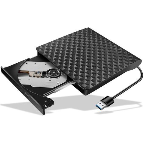 Ce graveur DVD externe USB 3.0 doté de la technologie intelligente est compatible avec les lecteurs DVD portables de type C et prend en charge Windows XP/7/10, Linux et Mac OS. (1/2)