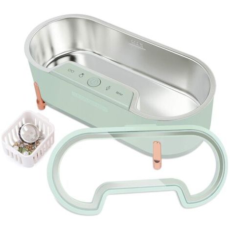 Ultraschallreiniger, professionelles Ultraschall-Tablett-Brillenreinigungsgerät, Timer-Reinigung für Schmuck, Uhren, Brillen (40 kHz, 500 ml) (1/5)