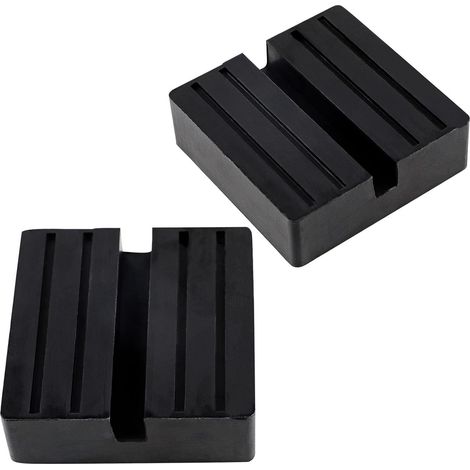 almohadillas de goma para gatos (75x75x25 mm), protector universal de marco de riel ranurado para gatos, para automóviles y SUV, para gatos y elevadores.