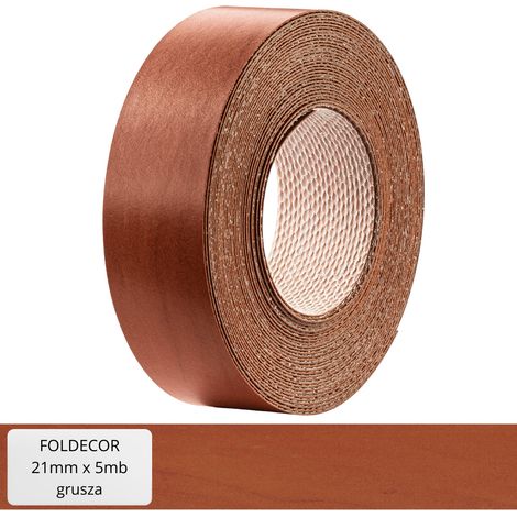 Cinta de cantos de melamina color perla para muebles, con adhesivo termofusible, 21 mm (5 m) (1/5)