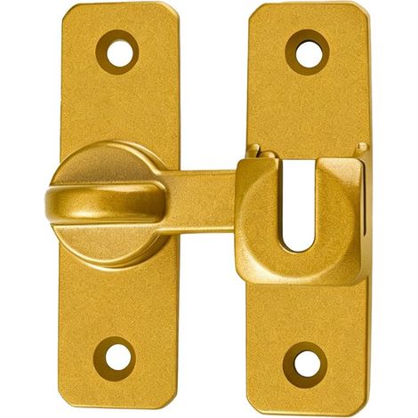 Lot de 2 verrous pour portes coulissantes en alliage d'aluminium avec système de fixation rapide pour portes d'abri de jardin et mécanisme de coulissement fluide, sécurité garantie (1/5)