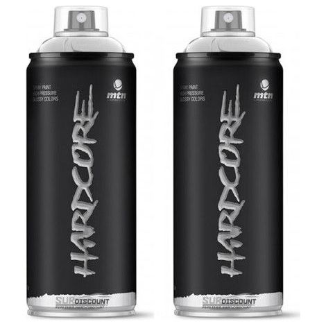 Lot de 2 bombes de peinture Hardcore MTN - Chrome (1/3)