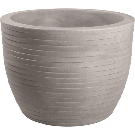 Vaso tondo resina HERA ELEGANCE cm. 30 CENERE