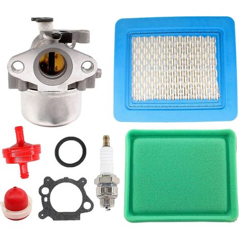 Kit de filtre à air et carburateur pour tondeuse Toro 6,5 6,75 7,0 7,25 CV (190 cm³) - Référence : 799866, 799871, 790845, 796707, 794304 (1/5)