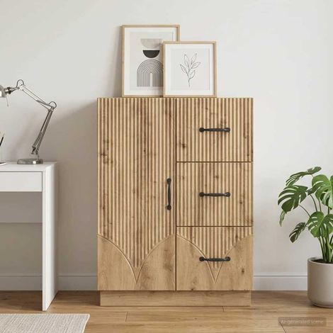 Aparador Roble artisan 66 x 34,5 x 87 cm Madera de Ingeniería (1/4)