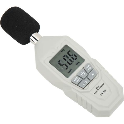 Mini-Digital-Schallpegelmesser mit LCD-Bildschirm, Umgebungsgeräuschmessung, tragbarer Dezibeltester, präzise digitale Anzeige. (1/5)