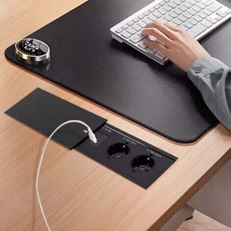 Recessed socket, Tabletop socket, Recessed tabletop socket, Power outlets, USB ports (1/4)