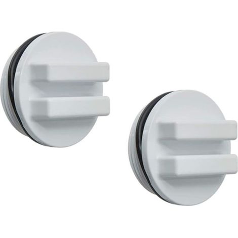2 Pièces 1. 5 Filetée Retour Ligne Hivernage Plug Filtre Bouchon de Vidange avec O- Anneau pour Hiver Piscines Pendant Hiver Et pour Piscine Spa Filtre Bouchon de Vidange (1/5)