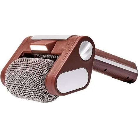 Electric grill cleaner without bristles: electric barbecue brush, 304 stainless steel barbecue cleaner, removable cordless rechargeable rotating roller at 350 rpm. (1/4)