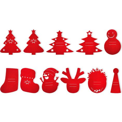 Accessoires indispensables pour dresser une table de Noël : porte-couverts et sets de table décoratifs pour les repas de fêtes et événements (rouge). (1/5)