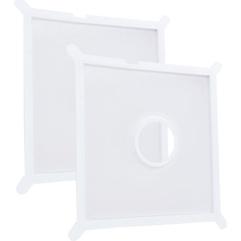 Alfombrilla de filtro para ventilador compatible con Helios ELF ELSD 00587 (2 unidades). (1/5)