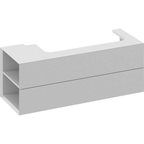 Ravak Lite - Waschtischunterschrank 120x45x43 cm, 2 Schubladen, Smoke Grey X000001883 (1/4)
