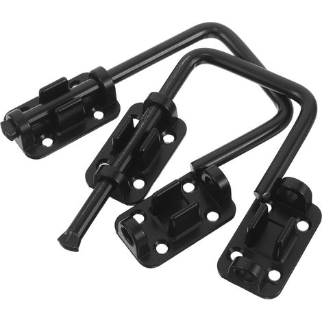 de sécurité noir en 2 pièces pour porte coulissante en verre (1/5)