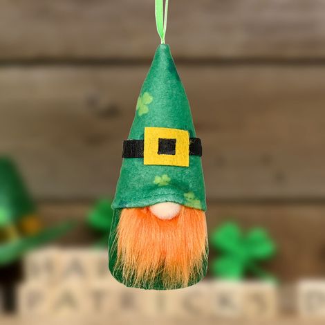 Doll Pendent - Nain De Saint-Patrick En Peluche - Décoration Intérieure Pour Fête - Lot De 1 (1/4)